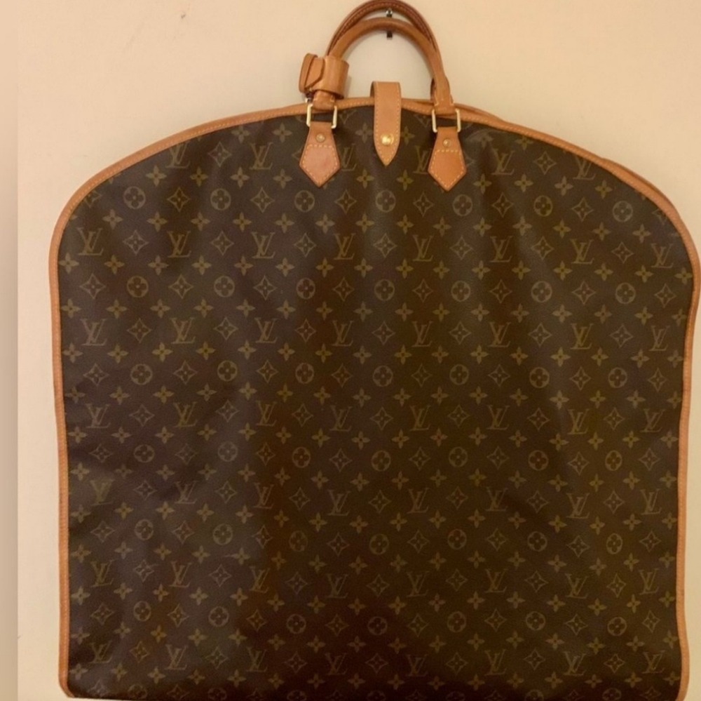 Authentic Louis Vuitton Garment Bag w/Poignet & LV Hanger +Free Mystery Gift
